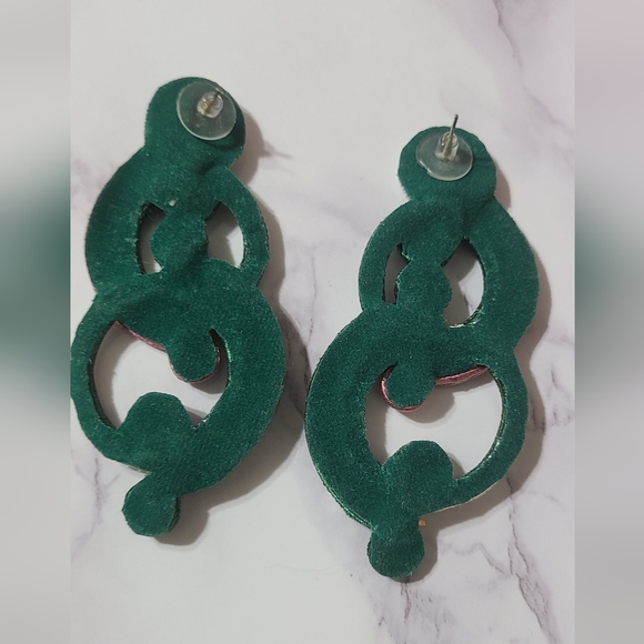 Earrings made with soutache technique - Picture 2 of 2